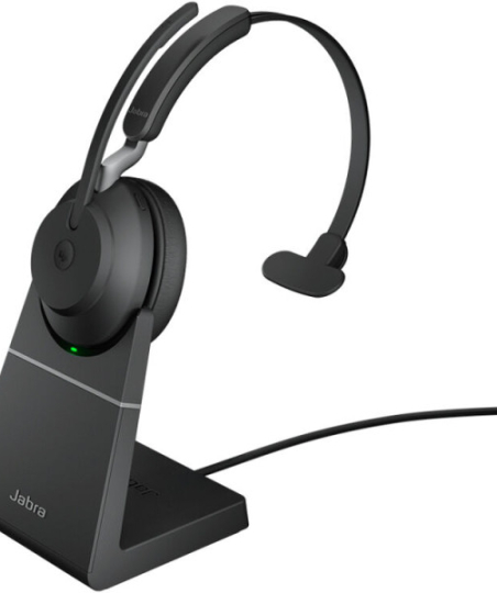 Jabra Evolve2 65 Mono UC, with charging base