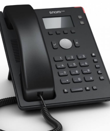 Snom D120 Entry Level IP Phone: 2 SIP accounts, 2 PoE Fast Ethernet ports, 2 line keys (PSU not included)
