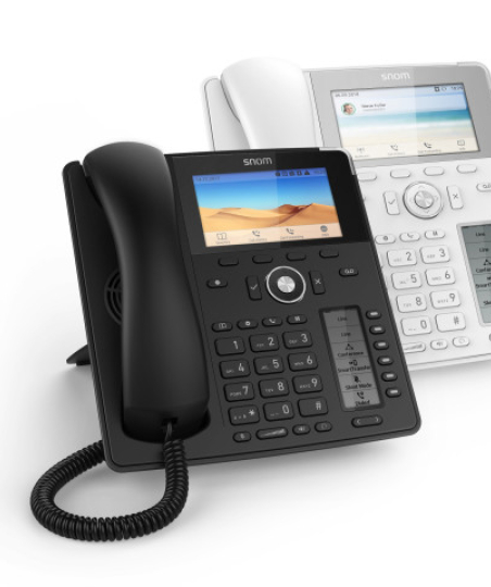 Snom D785N Enterprise IP Phone Black: 12 SIP accounts, 2 PoE Gigabit ports, 6 physical keys, 24 BLF. D785 version WITHOUT BLUETOOTH. (PSU not included)