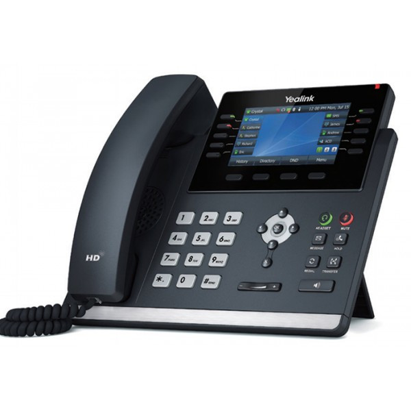 Yealink SIP-T46U, SIP Phone 16 account SIP, Bluetooth via dongle, Wifi via dongle, fino a 27 tasti BLF